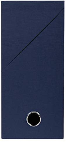Exacompta 89427E - Caja de transferencia de papel tintado, lomo de 12 cm, tamaño 25,5 x 34 x 12 cm, para archivar carpetas en formato A4, color azul oscuro
