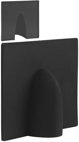 1STec 2 x Black External Brick Buster Plates Drill Damage Weather Shield Cover for Cable Pipe Hose Hole Tidy fits Coaxial TV Alarm/Telephone Wire RG59 Coax CCTV Low Voltage Garden Lights Power Leads