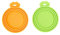 PetBonus Tierfutter-Dosendeckel Katzenfutter, Silikon Deckel für Hunde und Katzen Dosen, 3 in 1 Universal Dosendeckel für Katzenfutter Hundefutter, BPA-frei, spülmaschinenfest (Orange, Grün)
