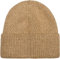 styleBREAKER Unisex Strickmütze mit Rippenmuster und breiter Krempe, Feinstrick Mütze doppelt gestrickt, Strick Beanie 04024190, Farbe:Braun meliert