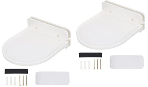 UKCOCO Kabellose Steckdose 2 Stücke Lautsprecherhalter Praktische Lautsprecherhalterung Lautsprecheranzeigegestell Kompatibel für Echo Dort Wandhalterung Wandmontierte Regale