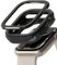 Ringke [Air Sports + Bezel Styling] Kompatibel mit Apple Watch 9/8/7 [41mm] und Apple Watch SE/6/5/4 [40mm] Flexible Stoßfestes TPU Schutzhülle mit Edelstahl Lünettenring - Schwarz/Schwarz