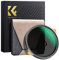 K&F Concept Nano-X PRO ND Filtro 82mm Variabile ND2-32 (1-5 stops) con Frame in Ottone Vetro Rivestimento Nano a 36 Strati per obiettivi 82mm