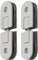 Aiyomi Rahmenloses Glastürscharnier 360 Grad Drehscharnier Klemme Für Badezimmertür 304 Edelstahl Duschtür-Zubehör Weinschrank Vitrine Ersatz-Kit Für 5-10mm Gehärtetes Glas (2 Pcs)