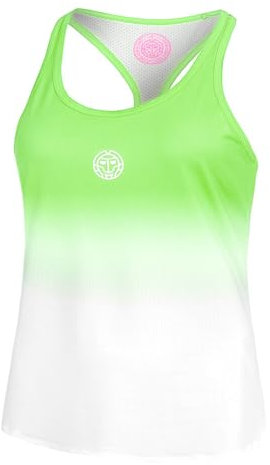 BIDI BADU Damen Crew Gradiant Tank - neon Green, White, Größe:S