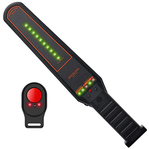 KEULGOUL Wanzen Detektor & Versteckte Kamera Detektor, RF Scanner, Kamera Finder und GPS Tracker Finder mit Magneterkennung für Hotel, Auto, Büro, Zuhause und Reisen