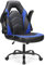 Sweetcrispy Gaming-Stuhl – Computerstuhl Ergonomischer Bürostuhl PU-Leder Schreibtischstuhl Chefsessel Verstellbarer Drehstuhl Arbeitsstuhl mit hochklappbarer Armlehne