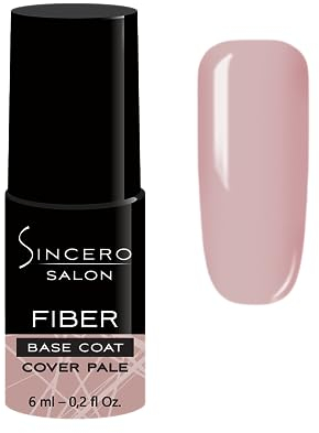 Sincero Salon Fiberglas Gel Base Cover Pale - Nagelhärter - UV Nagellack - Unterlack für Nägel - Gel Nail Polish für beschädigte Nägel - UV Lack für Maniküre 6ml