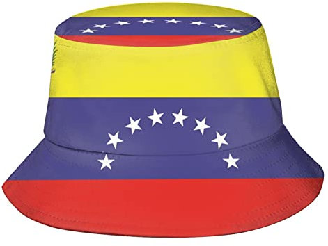 Sombreros de Pescador Unisex con Bandera de Venezuela, Sombreros de Pescador empacables para Exteriores, Viajes de Verano, Senderismo, Gorras de Playa para Hombres y Mujeres