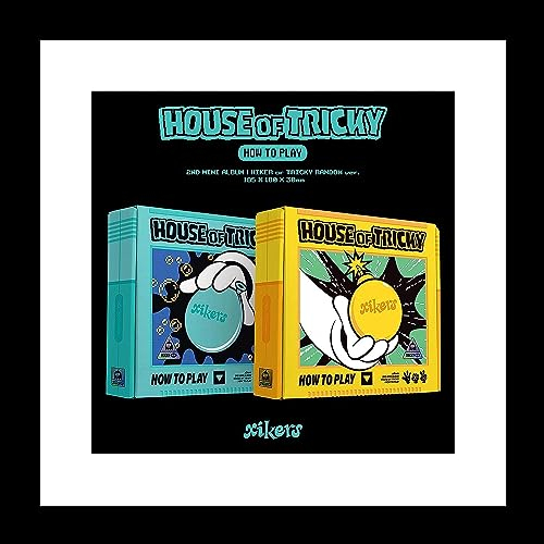 xikers HOUSE OF TRICKY : HOW TO PLAY 2nd Mini Album CD+Folded poster on pack+Photobook+Postcard+Moving photo+Wide polaroid+Photocard+Tutorial book+Magnetic coin+Tracking Sealed (Random)