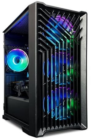Fierce Gaming PC - Intel Core i5 12400F 2.5GHz - 4.4GHz, RTX 4060 TI 8GB, 16GB RAM,1TB NV3 M.2 NVME SSD, 650W PSU, Windows 11