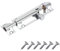 Door Bolts 75mm Straight Polished Chrome Barrel Side Lock Pack of 1 Door Latch with Screws Tower Bolt Locks for Bedroom Bathroom Toilet Shed Gate Cupboards and Cabinets.