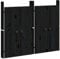 vidaXL Puertas de Cocina Exterior 2 uds Madera Pino Negro 50x9x82 cm