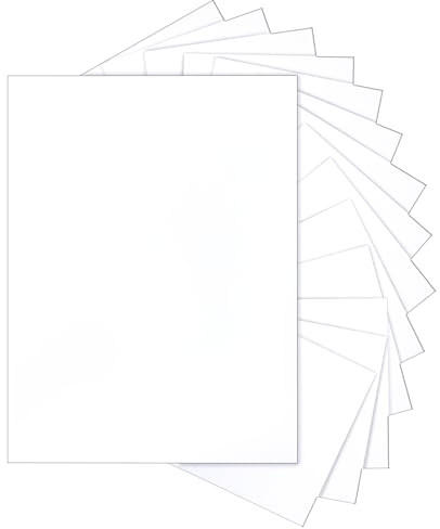 Silunkia 120 Blatt hellweißer Karton, 8,5 x 11 cm, Zertifikatpapier, 41,7 kg, schweres weißes Druckerpapier für DIY-Karten, Visitenkarten, Einladungen, Menüs