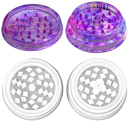 Wudaizhi Herb Grinder Mould Leaf Herbal Smoke Spice Crusher Silicone Mould Diy Crafts Making Tools Crystal Epoxy Resin Mold