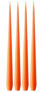 ester & erik Taper Candles, Box, 32cm, 4 Stück, 16 mild orange [SET4]