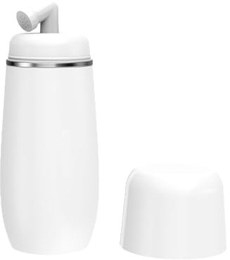 BbfStyle - Marque Française - Bidet Portable pour l'hygiène intime - Bidet de voyage - Avec Buse rétractable et Sac de rangement - 400 ml - Blanc - Taharat