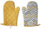 Generisch Topfhandschuh Ofenhandschuh gelb/grau (0329), 4037684301570