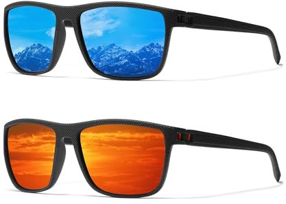 Sonnenbrille Herren Polarisiert Klassisch Vintage brille HD-Linsen Outdoor-Sport Angeln Radfahren Golf Modische Sport Sonnenbrille mit UV400-Schutz
