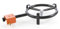 UBOON Kit Quemador Paellero de Gas Butano 25cm + Paellera 30cm + Regulador de Gas, Manguera, Soporte con Patas Reforzadas y Regalo Juego de 3 Esponjas Anti-Arañazos (QUEMADOR PAELLERO 25CM)