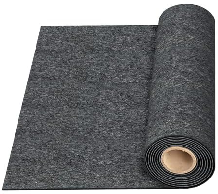 Makamsui Tapis de sol rectangulaire de 2,6 x 6,7 m pour garage sous voiture, moto, déversement d'huile, revers antidérapant et imperméable, tapis de garage extra large pour grands VUS, monospace,