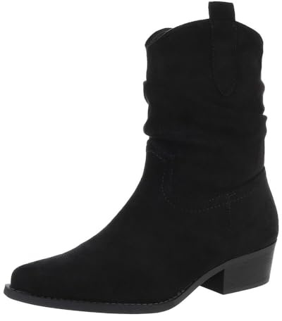 Ital Design Damen Stiefeletten mit Reißverschluss und Blockabsatz, spitze Form, Schwarz, Gr. 36