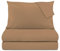 KASANOVA Set lenzuola matrimoniale in raso di cotone 100% - completo letto 4 Pezzi, morbido e traspirante, effetto seta (Marrone)