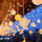 LED Lichterkette 3M Lichtervorhang Innen 96 LED kugeln Lichterketten Vorhang Dimmbar, 8 Modi Wasserdicht Led Vorhang für Zimmer Party Hochzeit Terrasse Frühlings Ostern Deko (A)