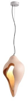 Lampada a sospensione in gesso di resina francese, conchiglia, camera da letto, sala da pranzo, soggiorno, tavolo, isola, decorazione per scale, lampada a sospensione, LED E27, sorgente luminosa, lamp