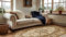 AKCILA Super Rose, Beige Oval Ornament Teppich Wohnzimmer 180x270 cm, Teppiche Gegend, The Carpet Living Room, Bedroom Rug, Orientalischer Tepich, Vintage Carpets, Rugs for Living Room, Kurzflor