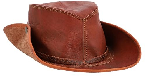Gusti läderhatt Jens – hatt män vintage brunt läder