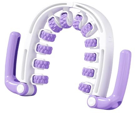 LOVIVER Outil de Massage à Rouleau pour Les Bras et Les Jambes, Violet