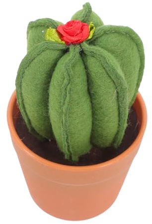 AKOOSY Nähnadeletui Kaktusform Nadelkissen mit Blumentopf-Design für Näharbeiten und Sticken Praktischer Nadelhalter mit Künstlicher Pflanze für DIY-enthusiasten