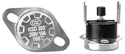KSD303 KSD301 45 °C 85 95 97 °C 150 °C Grad Celsius 10A 250 V Manueller Reset Thermostat Normalerweise geschlossene Temperaturschalter(150C,1PCS)