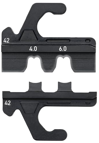 KNIPEX Crimpeinsatz, für MC4-Stecker, MC4 und MC4 Evo 2, 4/6 mm², 97 39 42 | Geeignet für 97 43 200, PV-Stecker