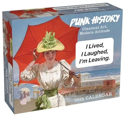 Punk History 2025 Day-to-Day Calendar: Classical Art, Modern Attitude