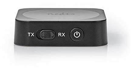 Nedis Bluetooth Transmitter Receiver Bluetooth Transmitter Receiver Connection Input: 1x AUX Connection Output: 1x AUX SBC Up to 1 Device up to 6 Hours Automatic Power Off, Black 1.00 m one-Size