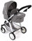 Bayer Chic 2000 - Puppenwagen Nele, 2in1 Kombipuppenwagen für Kinder von 4 bis 8 Jahren, Jeans grau, 45cm-84cm