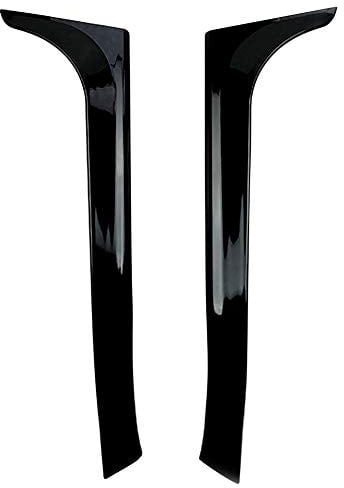 2 Stück Auto Fensterlippe Windschutzscheibe Flügel Heckscheibe Seitenspoiler Auto Außenteile Spoiler Heckflügel Spoiler Aufkleber Kompatibel mit Golf 6 MK6 2008-2013,Schwarz