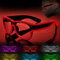 Ainiv LED Leuchtbrille, Aufladbar Led Brille, Kabellos Party Brille, Leuchten Sie Neon Rave Brille Glow, Flashing Sonnenbrille Kostüme für Karneval Halloween Geburtstag Neujahrsparty (Rot)