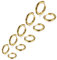 LIUJZZJ 5 Paare Gold Edelstahl Creolen Ohrringe Kleine Knorpel Hoop Ohrringe Nase Lippen Ringe für Männer und Damen 8/10/12/14/16mm