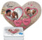 Foto-Puzzle selbst gestalten - Love - mit 2 Fotos, Namen & Datum Bedrucken - Herz-Puzzle Personalisieren - Geschenk zu Valentinstag, Jahrestag - 114 Teile inkl. Metalldose