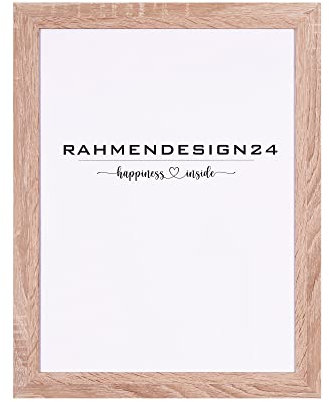 Rahmendesign24 Cadre photo London 36 x 49 cm (format puzzle) chêne Sonoma Cadre photo, cadre amovible, cadre pour poster, puzzle