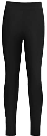 Zaldita Kinder Mädchen Sport Leggings Stretch Tanzhose Tanzleggings Balletthose Unterleggings Sport Yoga Pilate Fitness Tanzkleidung Schwarz 122-128
