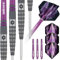 Unicorn Amethyst 4 Dartpfeile Set, violett, 20 g