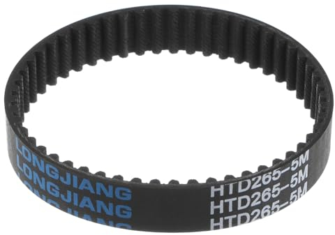 sourcing map HTD5M-265 Gummizahnriemen 53 Zähne Geschlossene Schleife Riemenscheibe Zahnriemen 15mm Breite, 265mm Umfang Synchronriemen