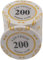 14 g Poker-Chips, Casino-Spiele, Poker-Set, Texas Holdem Las Vegas Ton-Chips-Set for Zählen von Markern, Mathe-Lernen, Poker-Chips (Color : 25pcs $200)