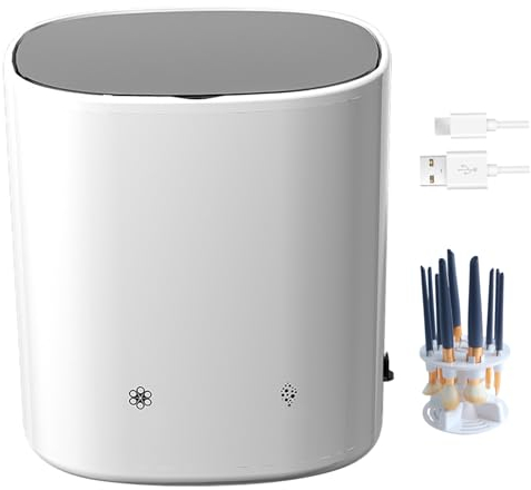 Máquina de limpiador de cepillos de maquillaje, secadora de cepillo de maquillaje eléctrico, limpiador de cepillos de maquillaje eléctrico de maquillaje USB cargando un limpiador de cepillos automáti