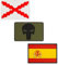 Thulander PACK de 3 Parches Mochila Militar PVC Parche Bandera de España Tercios Españoles The Punisher Personaliza tu Mochila Tactica Equipo Militar Parche Airsoft