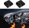 yufana 2 Stücke HD Autotür Projektor Licht, Wireless Autotür HD Projektor Licht, Personalisierte Autotür Logo Licht, Universal Drahtlose Autotür Logo Licht Projektor-für Alle Auto(Schädel mit Flügeln)